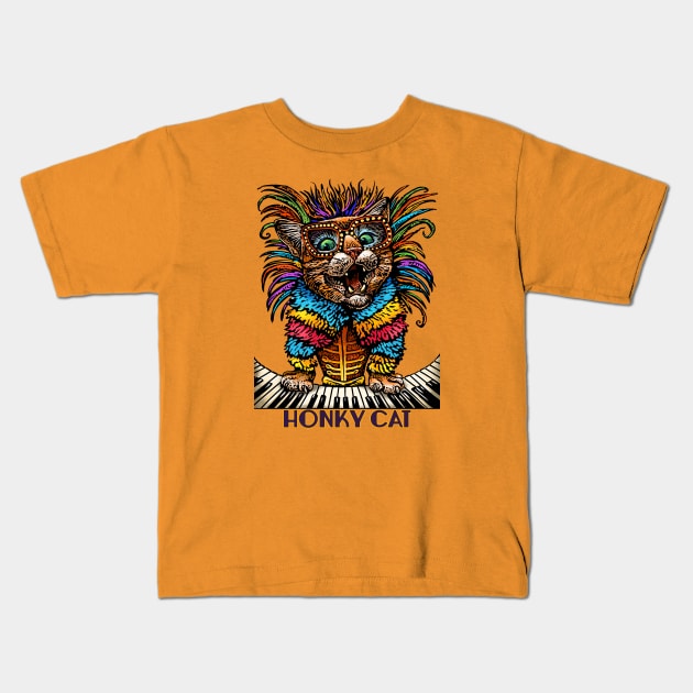 Honky Cat Kids T-Shirt by ChetArt